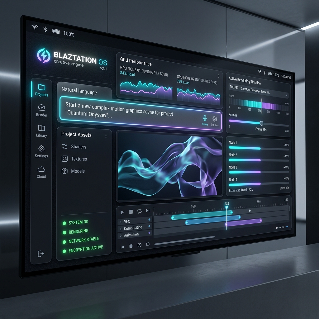 BLAZTATION Orbit Workstation Console View
