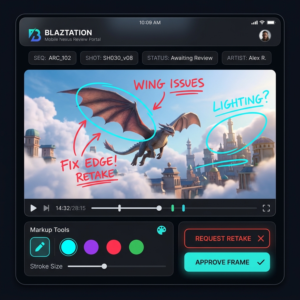 BLAZTATION Nexus Mobile Review Screen